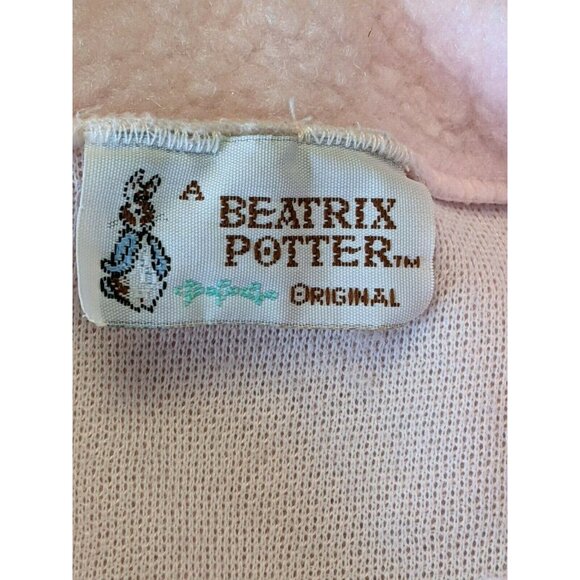 Beatrix Potter Peter Rabbit Sleeper Footed Pajamas Toddler 1980s Vintage 3X - Picture 6 of 7